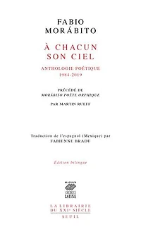 A chacun son ciel: anthologie poétique