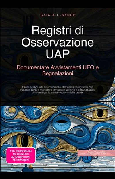 Registri di Osservazione UAP: Documentare Avvistamenti UFO e Segnalazioni: Guida pratica alla testimonianza, dall'analisi fotografica con metadati GPS e marcatura temporale, all'invio a organizzazioni di ricerca per la conservazione delle prove.