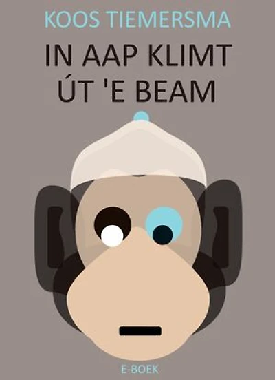 In aap klimt út 'e beam