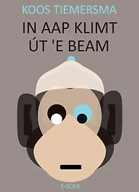 In aap klimt út 'e beam