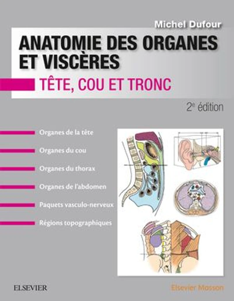 Anatomie des organes et viscères: Tête, cou et tronc