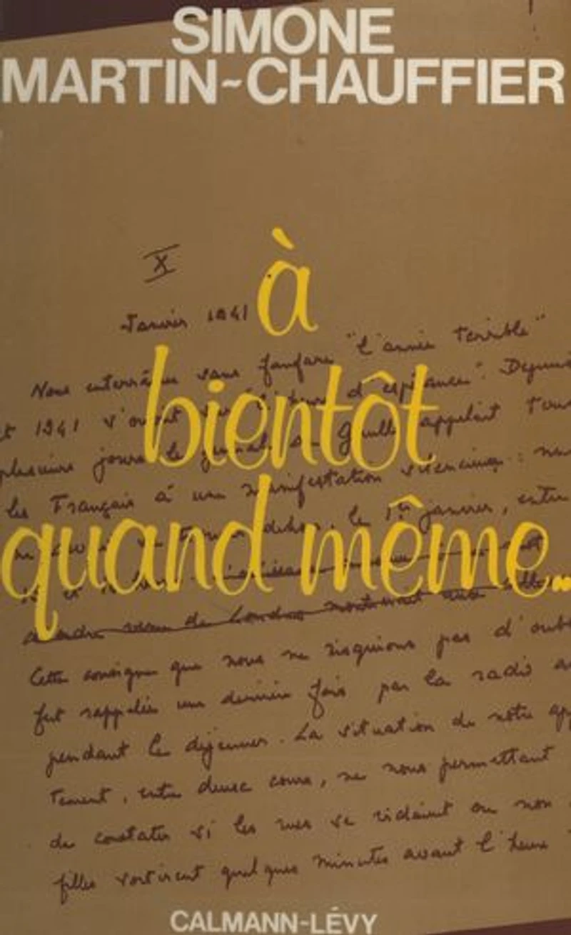À bientôt quand même...