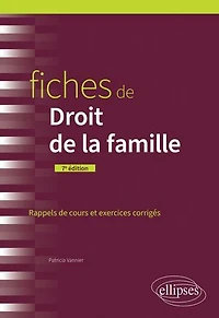 Fiches de Droit de la famille: A jour au 15 avril 2024