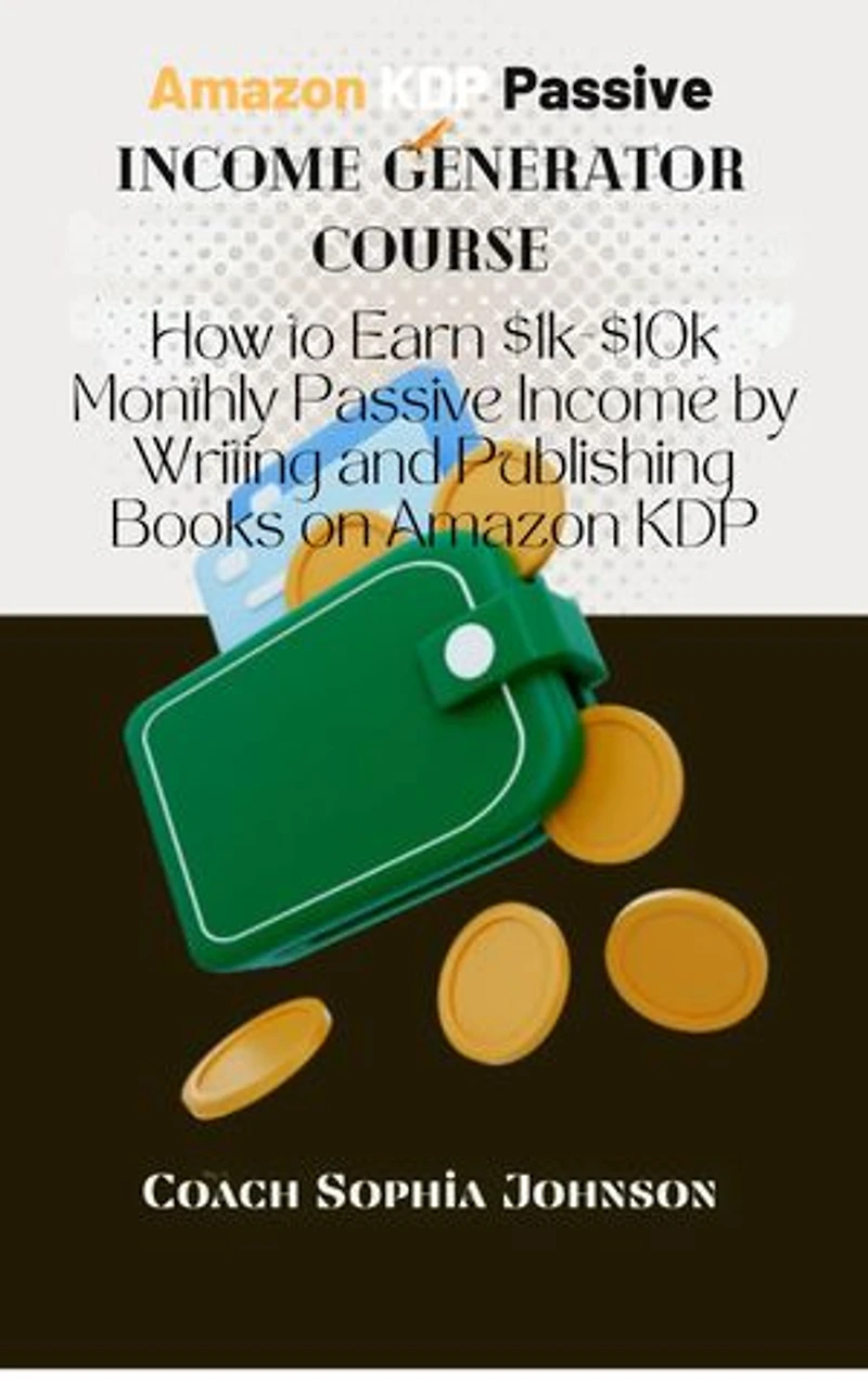 Amazon KDP Passive Income Generator Course: How to Earn $1k - $10k Monthly Passive Income by Writing and Publishing on Amazon KDP