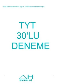30'lu TYT KİMYA DENEMESİ- ENTALPİ YAYINLARI