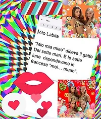 "Mio mia miao" diceva il gatto Dei sette mari e le sette lune rispondevano in francese "moi ... muah"