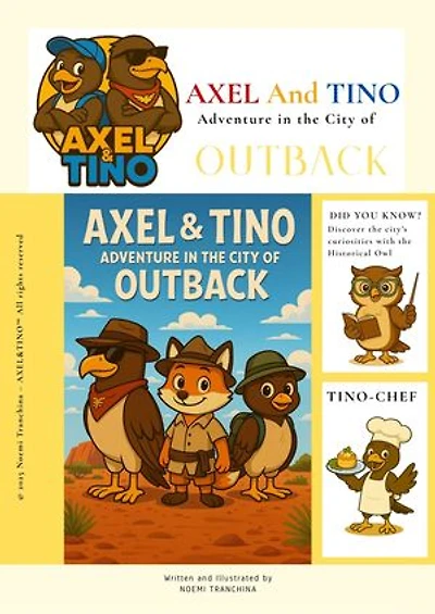 AXEL&TINO Adventure in the city of Outback: Educational travel kid ebooks, 7-12