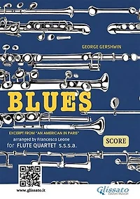 Flute Quartet "Blues" by Gershwin - score