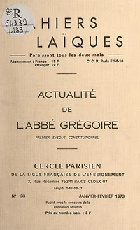 Actualité de l'Abbé Grégoire: Premier évêque constitutionnel