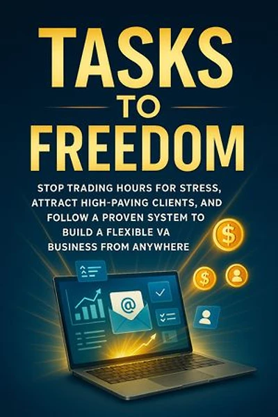Tasks to Freedom: Stop trading hours for stress, attract high-paying clients, and follow a proven system to build a flexible VA business from anywhere