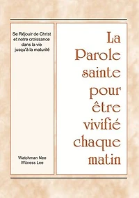 Se réjouir de Christ et notre croissance dans la vie jusqu’à la maturité