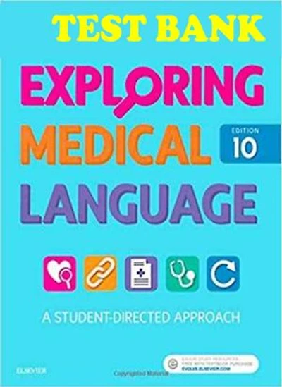 Test bank Exploring Medical Language 10th Edition Brooks-Brooks