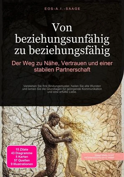Von beziehungsunfähig zu beziehungsfähig: Der Weg zu Nähe, Vertrauen und einer stabilen Partnerschaft: Verstehen Sie Ihre Bindungsmuster, heilen Sie alte Wunden und lernen Sie die Grundlagen für gelingende Kommunikation und eine erfüllte Liebe.