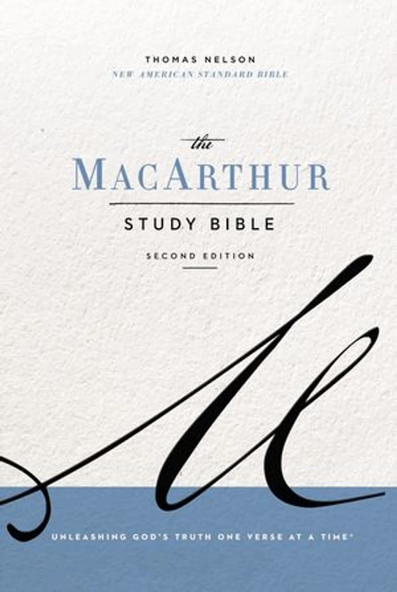 NASB, MacArthur Study Bible, Gray Hardcover, 1995 Text, Comfort Print: Unleashing God's Truth One Verse at a Time (Holy New American Standard Bible)