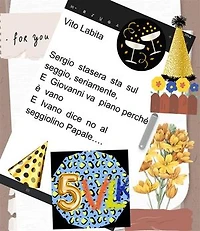 Sergio stasera sta sul seggio, seriamente, e Giovanni va piano perchè è vano e Ivano dice no al seggiolino Papale ...