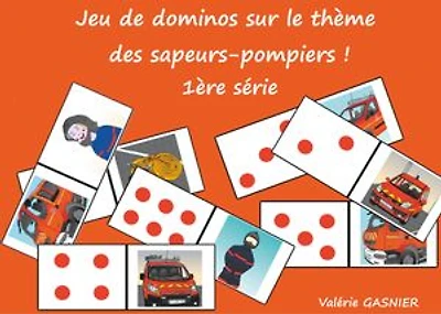 Jeu de dominos sur le thème des sapeurs-pompiers: 1ère série, jeu à découper