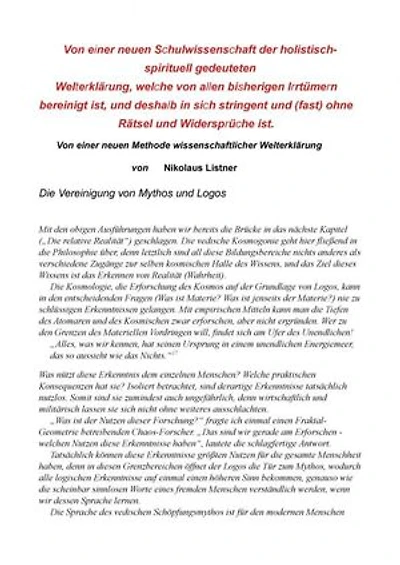 Die neue Schulwissenschaft Teil 1: Ein neues und holistisches Fundament für heutige Forschung und Wissenschaft