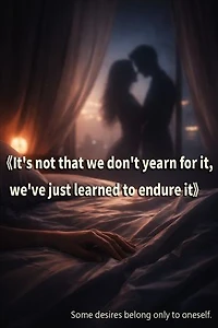 It's not that we don't yearn for it, we've just learned to endure it: Some desires belong only to oneself.