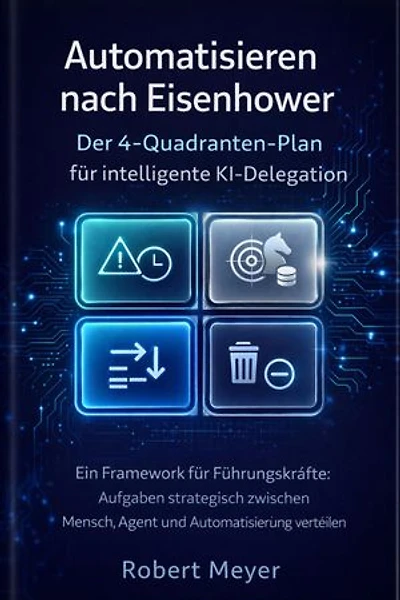 Automatisieren nach Eisenhower: Der 4-Quadranten- Plan für intelligente KI Delegation: Ein Framework für Führungskräfte: Aufgaben strategisch zwischen Mensch, Agent und Automatisierung verteilen