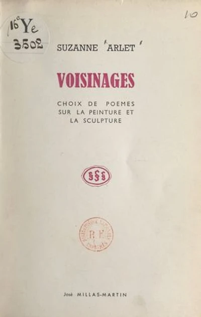 Voisinages: Choix de poèmes sur la peinture et la sculpture