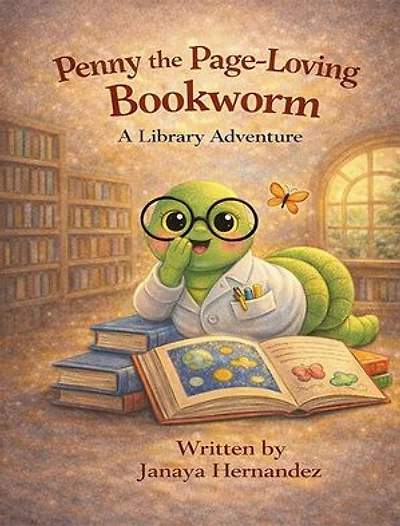 Penny the Page-Loving Bookworm: A Library Adventure