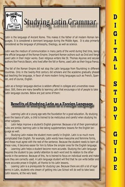 Latin Grammar (Blokehead Easy Study Guide)
