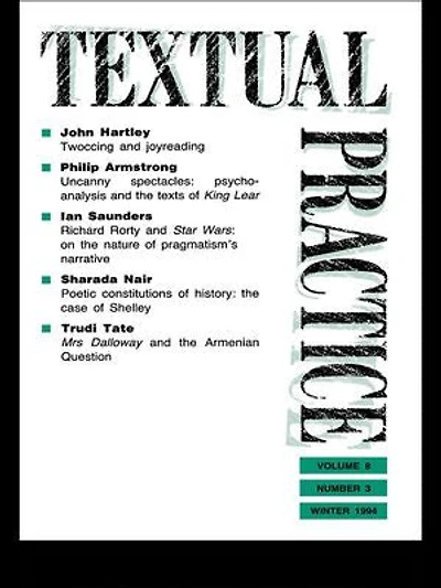Textual Practice: Volume 8, Issue 3