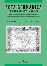 Acta Germanica: German Studies Africa
