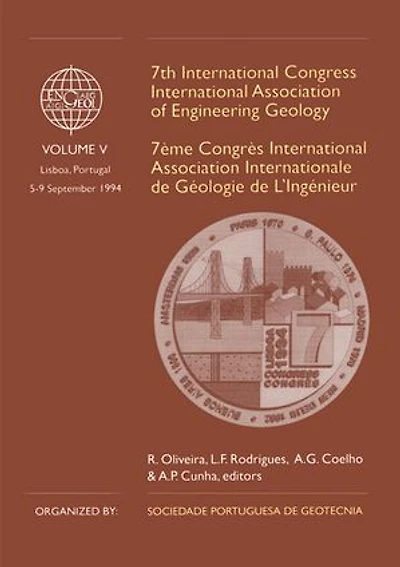 7th International Congress International Association of Engineering Geology, volume 5: Proceedings / Comptes-rendus, Lisboa, Portugal, 5-9 September 1994, 6 volumes