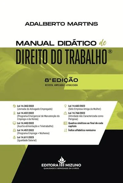Manual Didático de Direito do Trabalho 8ª edição (2024)