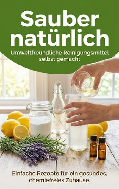 Sauber natürlich: Umweltfreundliche Reinigungsmittel selbst gemacht: Einfache Rezepte für ein gesundes, chemiefreies Zuhause.