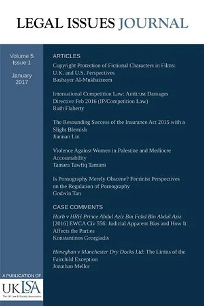 Legal Issues Journal 5(1): Legal Issues Journal, #5.1