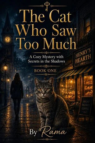 The Cat Who Saw Too Much A Cozy Mystery with Secrets in the Shadows Book One: A Cozy Mystery with Secrets in the Shadows Book One, #1