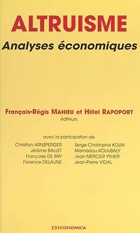 Altruisme : analyses économiques