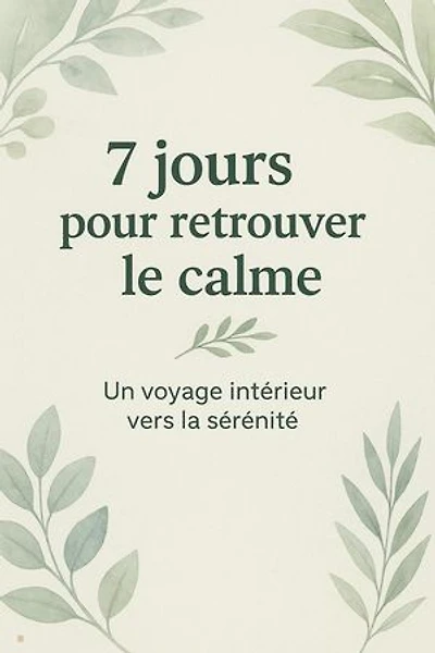 7 JOURS POUR RETROUVER LE CALME