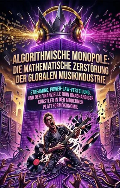 Algorithmische Monopole: Die mathematische Zerstörung der globalen Musikindustrie: Streaming, Power-Law-Verteilung, und der finanzielle Ruin unabhängiger Künstler in der modernen Plattformökonomie