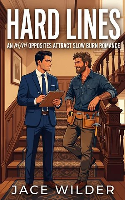 Hard Lines: An M/M Opposites Attract Slow Burn Romance