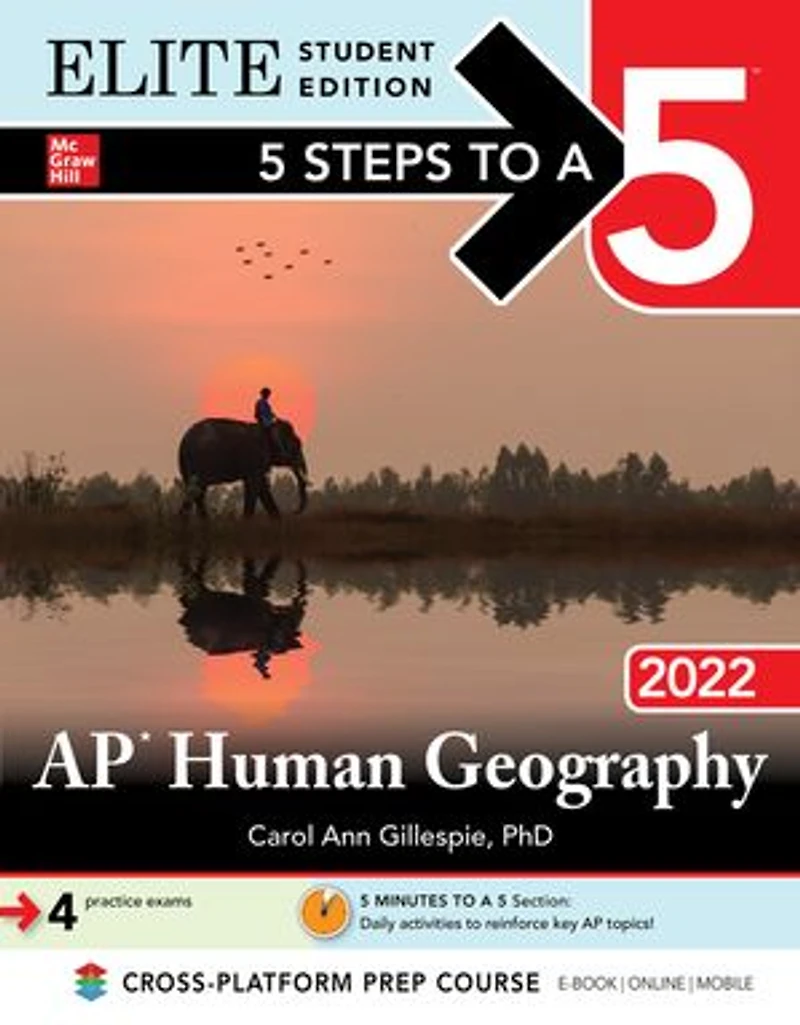 5 Steps To A 5: Ap Human Geography 2022 Elite Student Edition