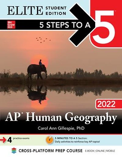 5 Steps To A 5: Ap Human Geography 2022 Elite Student Edition