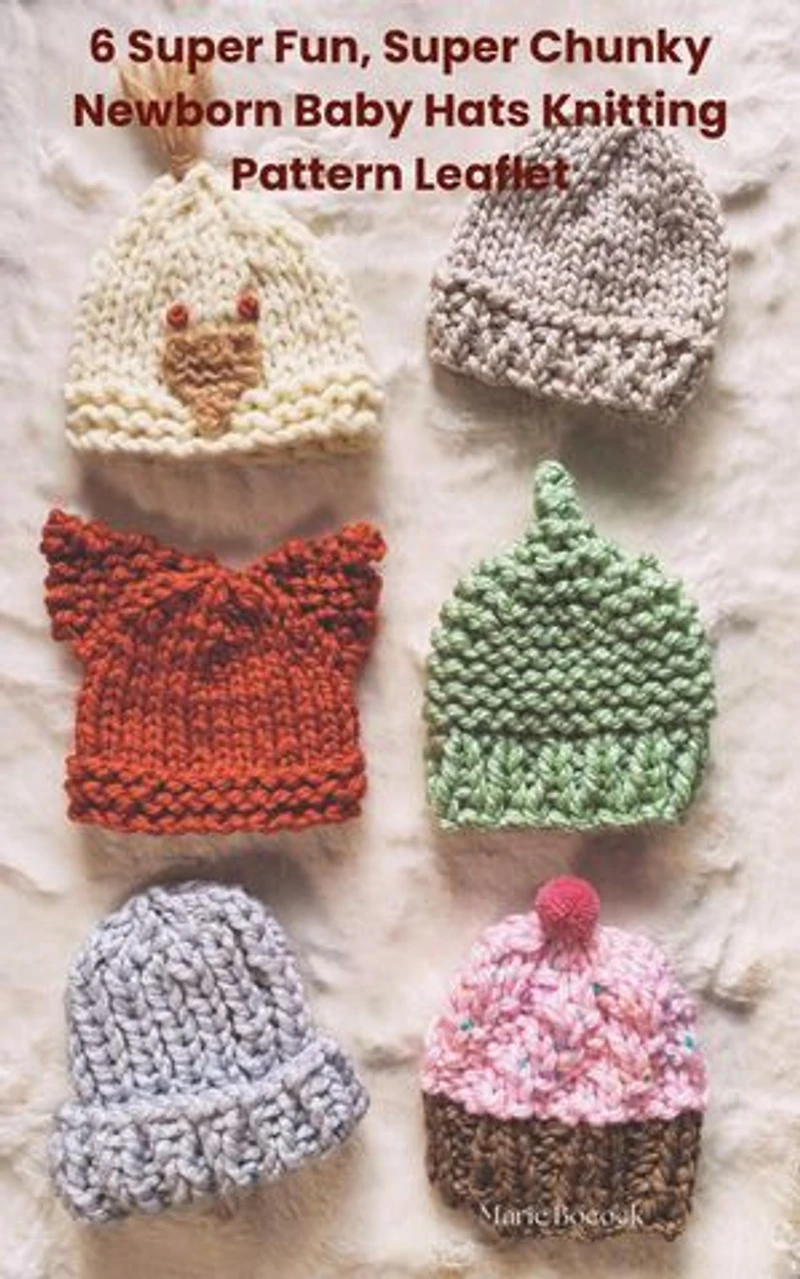 6 Super Fun, Super Chunky Knitting Pattern Leaflets