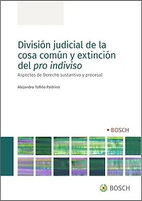 División judicial de la cosa común y extinción del pro indiviso: Aspectos de Derecho sustantivo y procesal