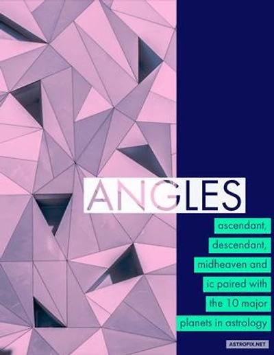 Angles: Ascendant, Descendant, Midheaven, and Ic Paired with the 10 Major Planets: AstroFix eBook Collection, #1