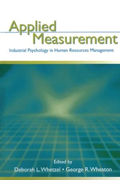 Applied Measurement: Industrial Psychology Human Resources Management