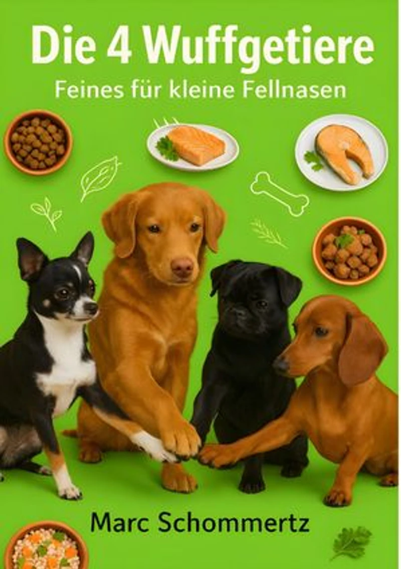 Die 4 Wuffgetiere - Feines für kleine Fellnasen: 30 Rezepte für Welpen und kleine Hunde