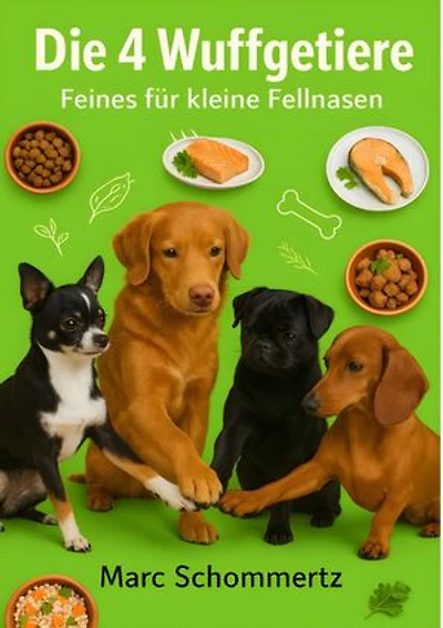 Die 4 Wuffgetiere - Feines für kleine Fellnasen: 30 Rezepte für Welpen und kleine Hunde