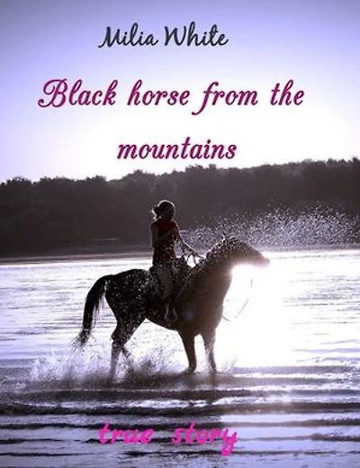 Black horse from the mountains