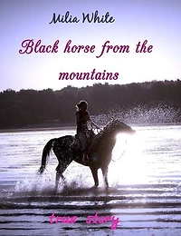 Black horse from the mountains