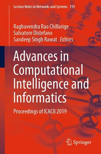 Advances Computational Intelligence And Informatics: Proceedings Of Icacii 2019