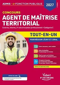 Concours Agent de maîtrise territorial 2027 - Tout-en-un: Externe, interne, 3e concours, examen professionnel - Catégorie C