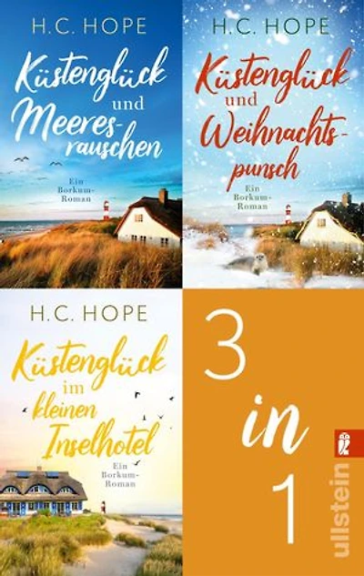 Küstenglück und Meeresrauschen // Küstenglück und Weihnachtspunsch // Küstenglück im kleinen Inselhotel: Drei Borkum-Romane für noch mehr Herzklopfen!